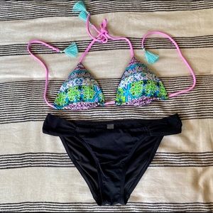 VS Printed Swimsuit Set